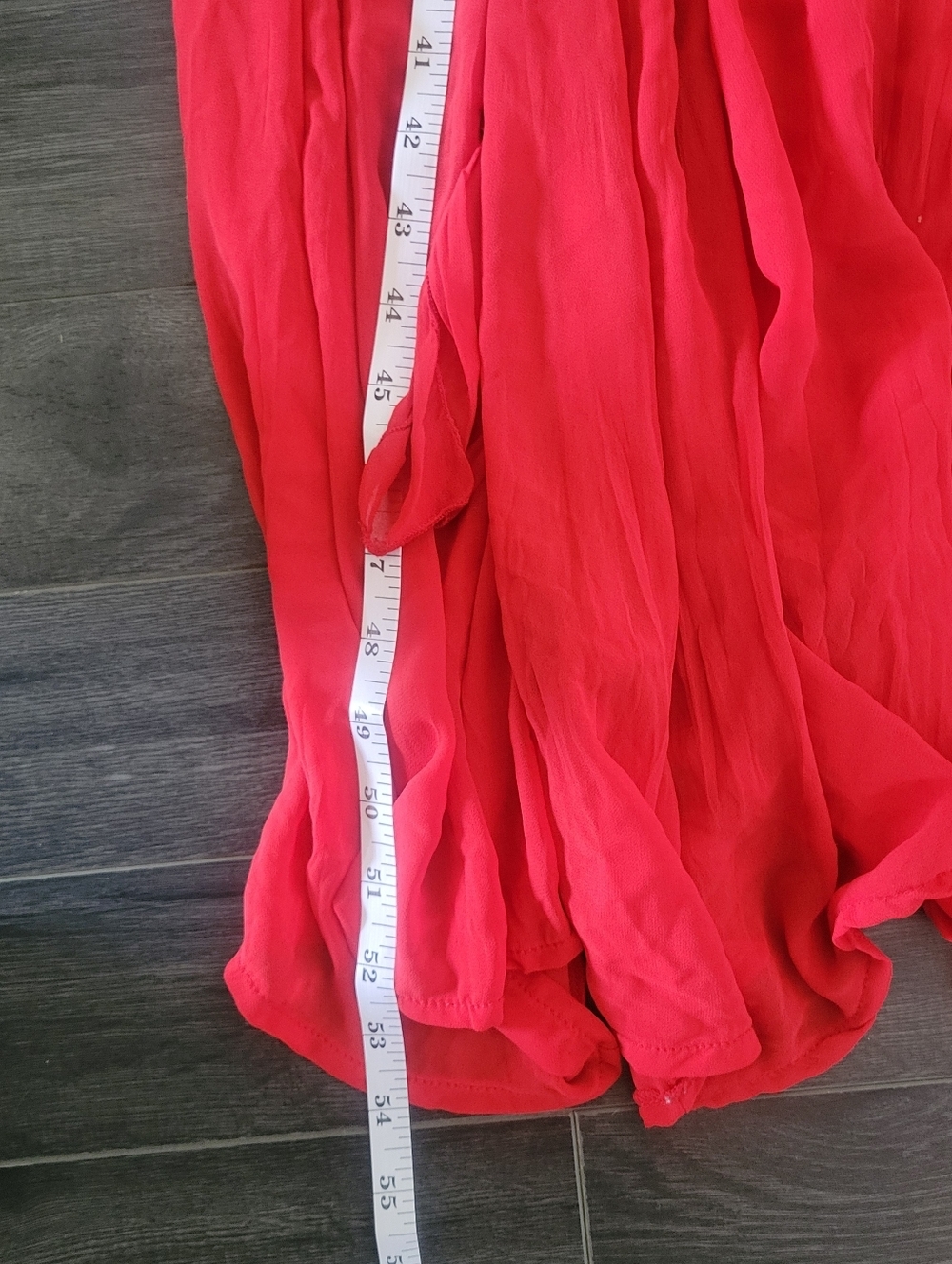 TEBI Grecian Red Maxi Dress Sz 42 (M/L) Empire Waist Formal Vtg-inspired - Picture 14 of 14
